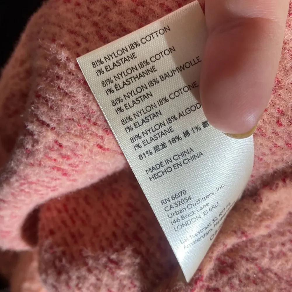Free people San Vicente peach soft & cozy pullover sweater new medium